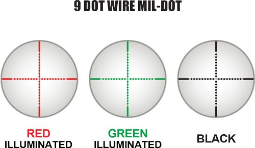 Alternative view of UTG BUGBUSTER 3-9X32 1" RGB - MIL-DOT W/QD RINGS BLACK