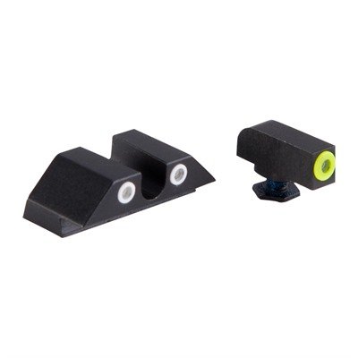 GLOCK 17/19/33/46 YELLOW FRONT & CLEAR U NOTCH REAR