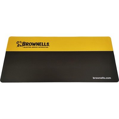 NON-SLIP BENCHMAT DESKPAD 35.43â?X17.7â? DARK BROWN & YELLOW
