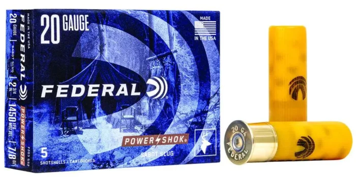 FEDERAL 20GA 2-3/4" MAX 7/8OZ SABOT 5 RD/BX 50 BX/CS