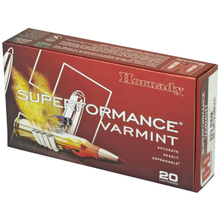 Alternative view of HORNADY SUPERFORMANCE VARMINT 222REM 50G VMAX 20RD BX 200RD CASE