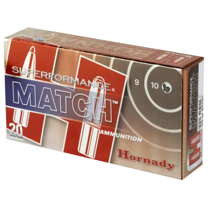 Alternative view of HORNADY SUPERFORMANCE MATCH 223 REM 75GR BTHP 20RD BX 200RD CASE