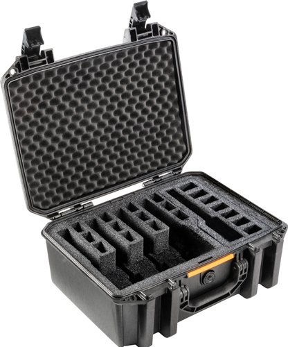 Alternative view of PELICAN VAULT V300 LARGE- - 5 PISTOL CSE PRE CUT FOAM BLK