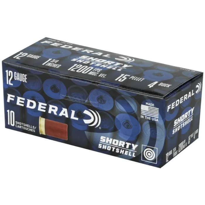 Alternative view of FEDERAL 12GA 1 3/4" 4 BUCK SHORTY SHOTSHELL  10 RD/BX 10 BX/CS