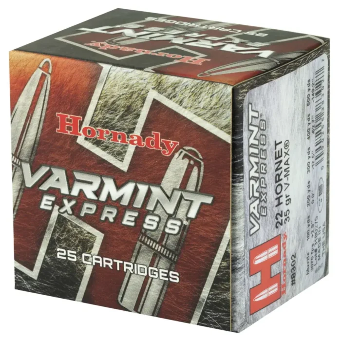 Alternative view of HORNADY VARMINT EXPRESS 22HORNET 35GR V-MAX 25RD BX 250RD CASE
