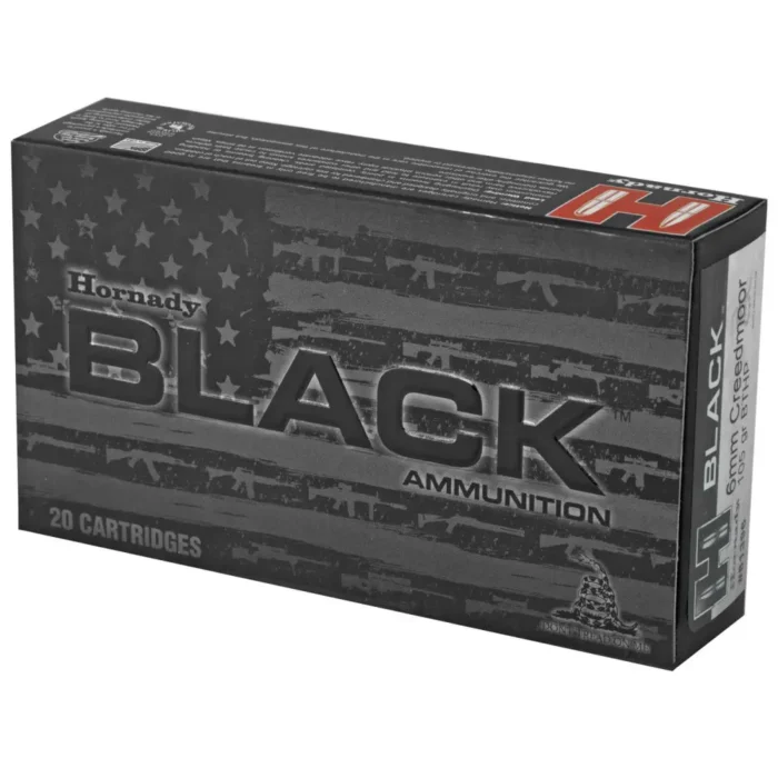 Alternative view of HORNADY BLACK 6MM CREEDMOOR 105GR BTHP MATCH 20RD BX 200RD CASE