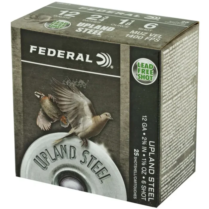 Alternative view of FEDERAL 12GA 2-3/4" 1 1/8 OZ 6 UPLAND STEEL 25 RD/BX 10 BX/CS