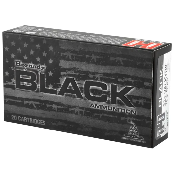 Alternative view of HORNADY BLACK 224 VALKYRIE 75GR BTHP MATCH 20RD BX 200RD CASE
