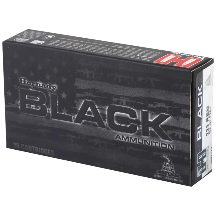 Alternative view of HORNADY BLACK 223REM 62GR FMJ 20RD BX 200RD CASE