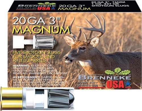 Alternative view of BRENNEKE USA CLASSIC MAGNUM - 20GA 3" 1OZ SLUG 5RD 50BX/CS