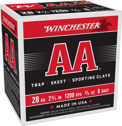 Alternative view of WINCHESTER AA 28GA 2.75" 3/4OZ - #8 1200FPS 250RD CASE LOT
