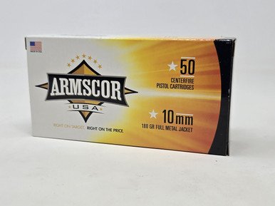Armscor 10mm Ammunition 180 Grain Full Metal Jacket 50 rounds