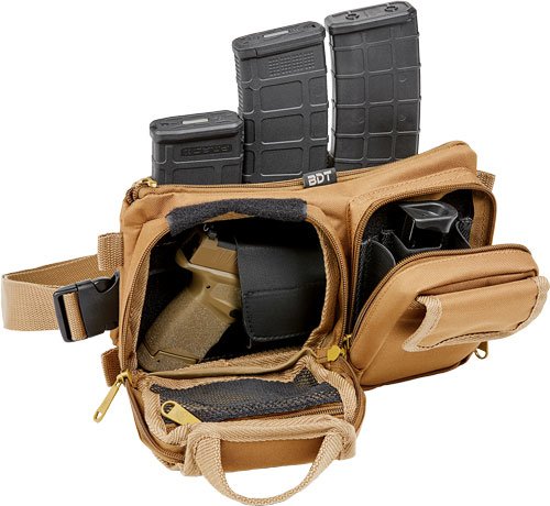 Alternative view of BULLDOG BDT DELUXE SATCHEL GO - BAG/WAIST PACK W/MOLLE TAN