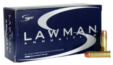 CCI 38 Special +P Ammunition Speer Lawman 53750 158 Grain Total Metal Jacket 50 Rounds