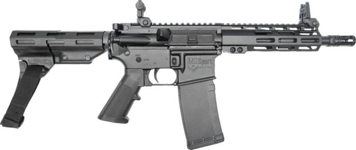 ATI MILSPORT PISTOL 300AAC - 30RD 8.5" A2 PISTOL GRIP BRACE