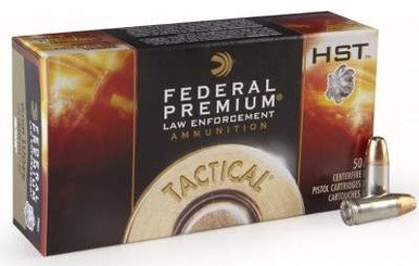 Federal 9mm +P HST Tactical P9HST3 124 gr JHP 50 rounds