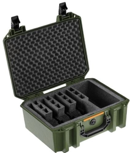 Alternative view of PELICAN VAULT V300 LARGE- - 5 PISTOL CSE PRE CUT FOAM ODG