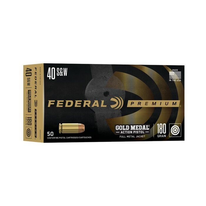 Federal Gold Medal Action Pistol .40 S&W 180gr FMJ 950 fps 50/ct