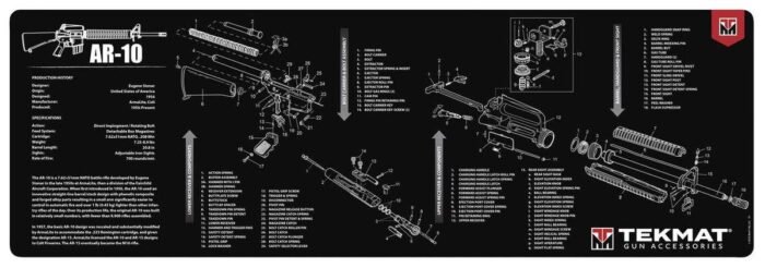 TekMat 12x36 Gun Cleaning Mat - AR-10