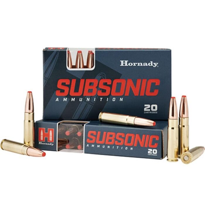 Hornady Subsonic Ammunition .300 BLACKOUT 190 gr SUB-X 1050 fps 20/ct