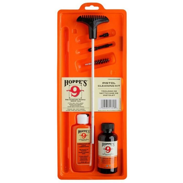 Hoppe's Handgun Cleaning Kit for Calibers .38 .357 9mm Luger