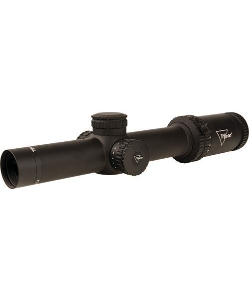 Trijicon Credo 1-6x24 (SFP) 30mm Rifle Scope w/Green BDC Segmented Circle .223 Low Capped Adjusters