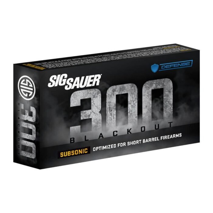 Sig Sauer Tac-TX Rifle Ammunition 300 AAC Blackout 110gr JSP 1000 fps 20/ct