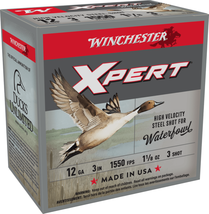 WINCHESTER SUPER X XPERT HV STEEL 12GA 3" 1-1/8OZ #3 25RD BX 250RD CASE