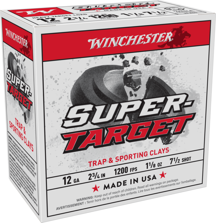 WINCHESTER SUPER TARGET 12 GA 1-1/8 7.5 SHOT 25RD BX 250RD CASE