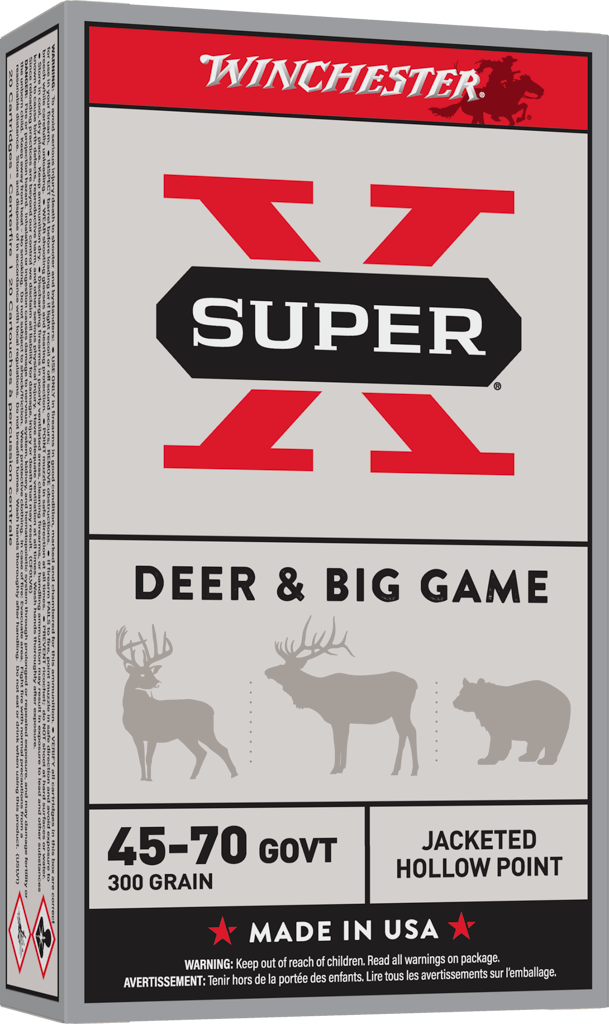 WINCHESTER SUPER X 45-70GVT 300GR JHP 20RD BX 200RD CASE