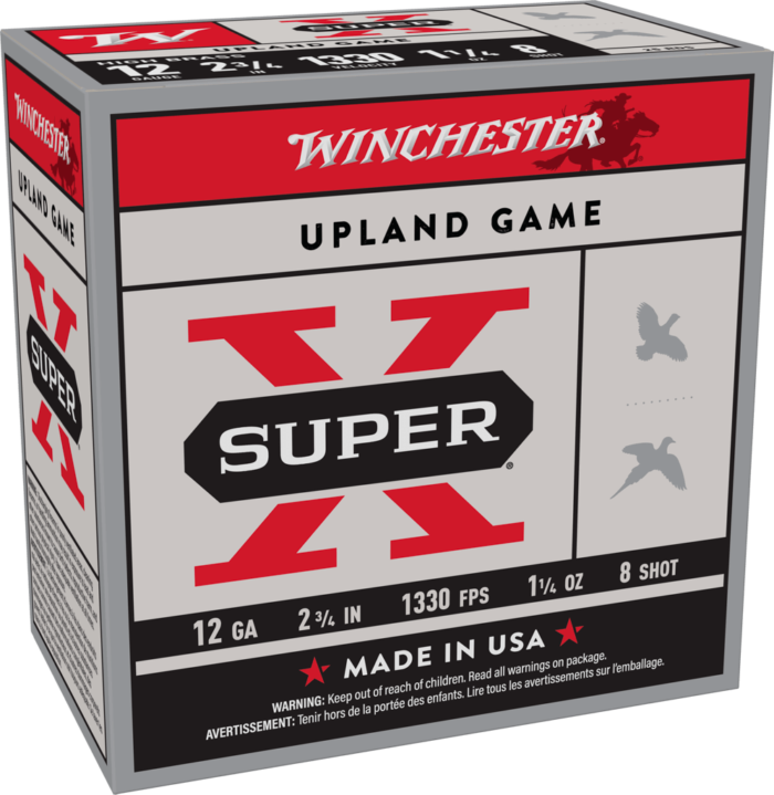 WINCHESTER SUPER X HEAVY GAME 12GA 2-3/4" 1OZ #8 25RD BX 250RD CASE