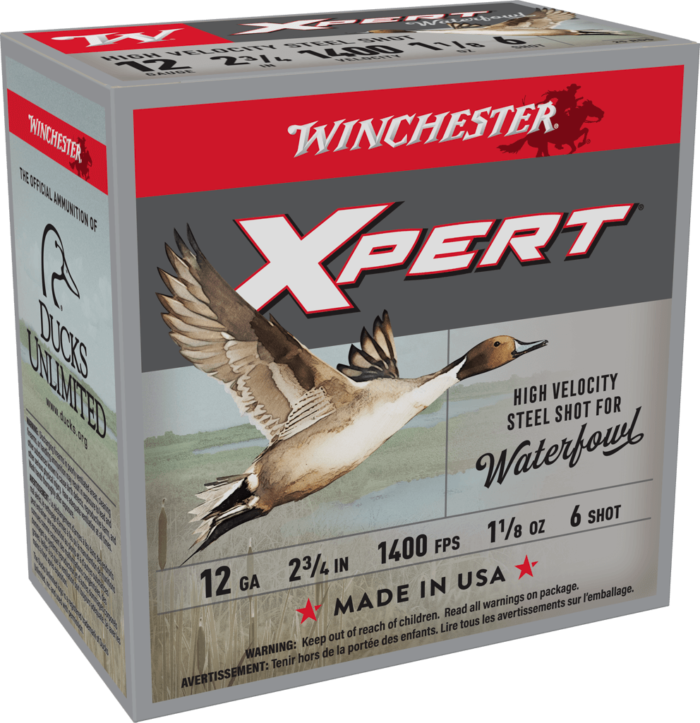 WINCHESTER SUPER X XPERT HV STEEL 12GA 2-3/4" 1-1/8OZ #6 SHOT 25RD BX 250RD CASE