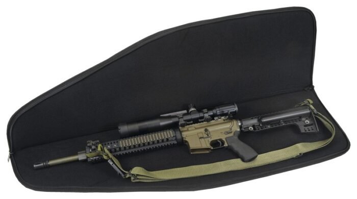 Alternative view of US PEACEKEEPER 40" MSR CASE BL - 4 MAG POUCHES 600 DENIER BLACK