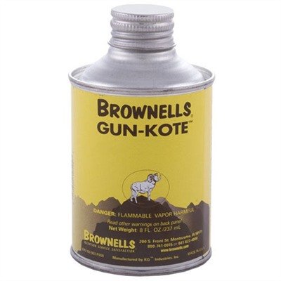 GUN-KOTE OVEN CURE GUN FINISH, 8OZ, GLOSS BLACK