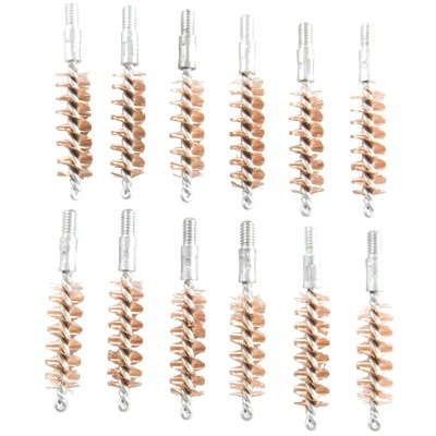 STANDARD LINE BRONZE PISTOL BRUSH 9MM-38/357 CALIBER 12 PACK