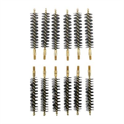 HEAVY WEIGHT NYLON RIFLE BRUSH 50 CALIBER 12 PACK