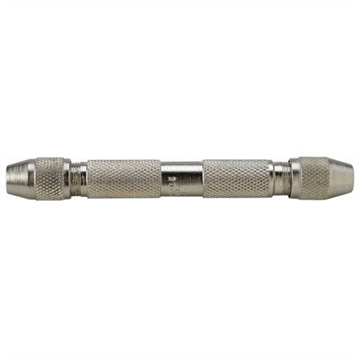 DOUBLE-ENDED PIN VISE, NO. 90, NICKEL PLATED
