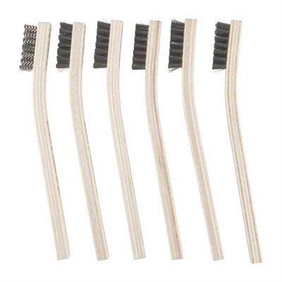 GUNSMITH HEAVY DUTY BRUSH, SS  WIRE, CRIMPLED, 6 PACK