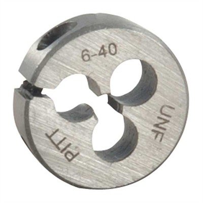 ROUND WIRE GAUGE CARBON DIE 13/16â? DIAMETER 6-40 THREAD