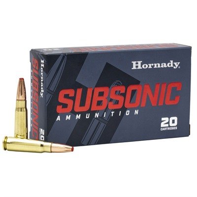 SUBSONIC 7.62X39MM 255GR SUB-X POLYMER TIP BOAT TAIL 20/BOX