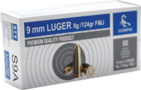 STV Technology 9mm 124 Grain Boxer Primed Full Metal Jacket Brass Case 50 Round Box - Image 2