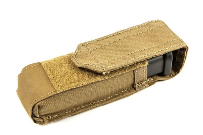 Alternative view of Blue Force Gear-Single Pistol mag Pouch Classic style w/ flap (fits lights multitools) Coyote Brown