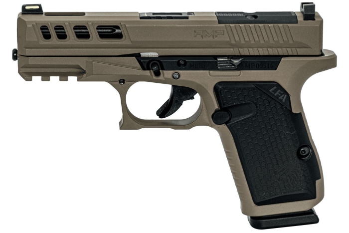 LFA LF AMP G19 Frame 9x19 3.925" Barrel 15Rd Non Ported Barrel Flat Dark Earth (FDE)