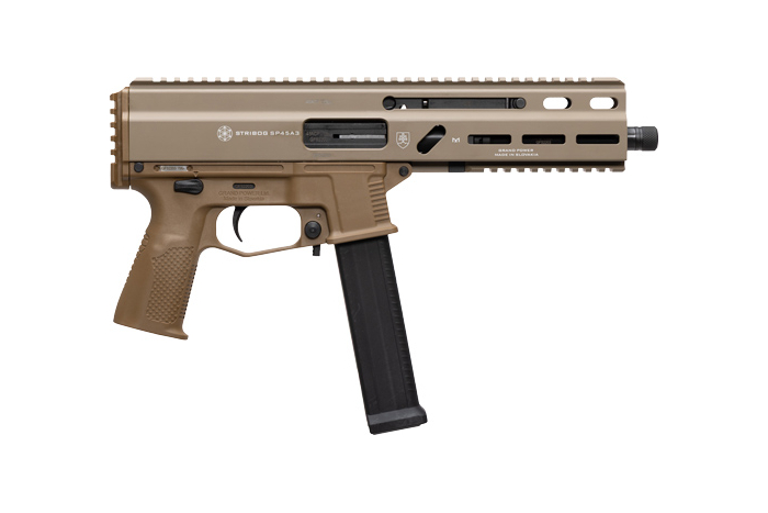 GRAND POWER STRIBOG SP45A3 - 45ACP 8" BBL 20 RD MAG FDE