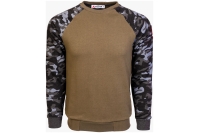 Arsenal Small Khaki / Black Camo Cotton-Poly Standard Fit Pullover Sweater