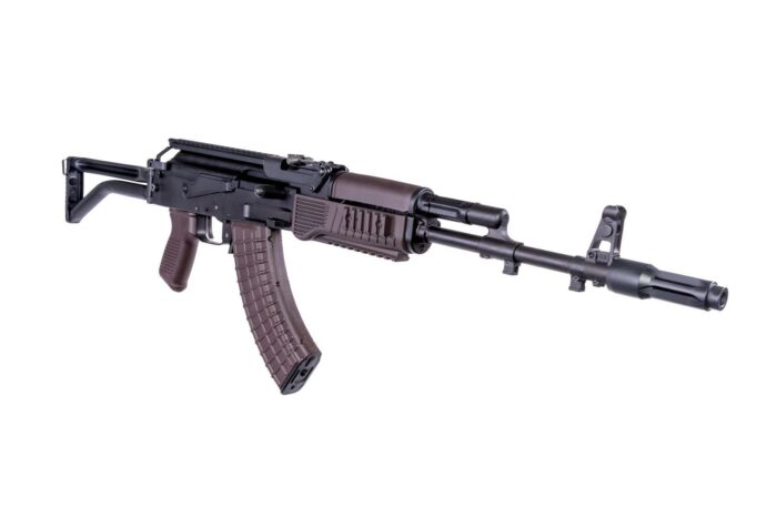 Alternative view of Arsenal SAM7SF 7.62x39mm Semi-Auto Rifle with Plum Furniture & AR-M5F Rail System Plum 30rd Mag